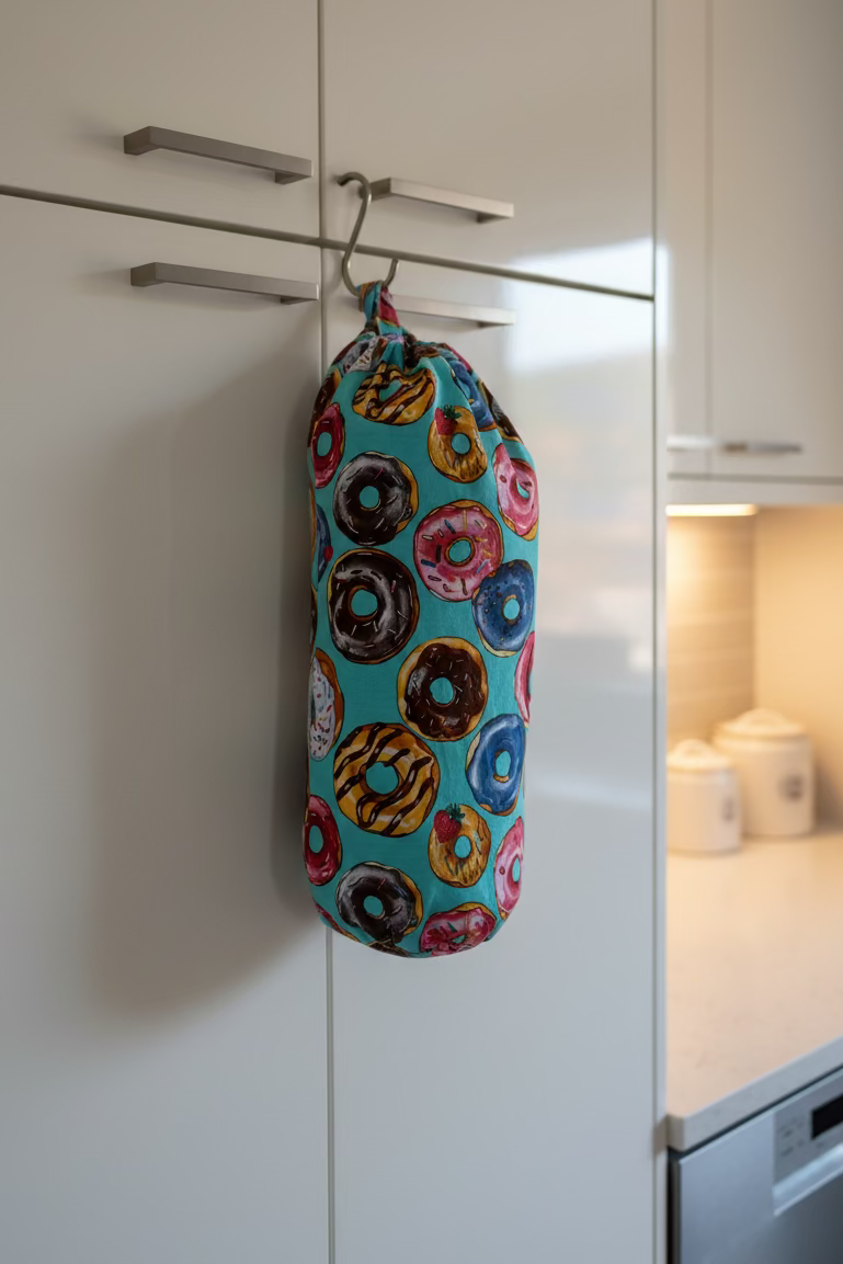 Assorted Donuts Grocery Bag Holder