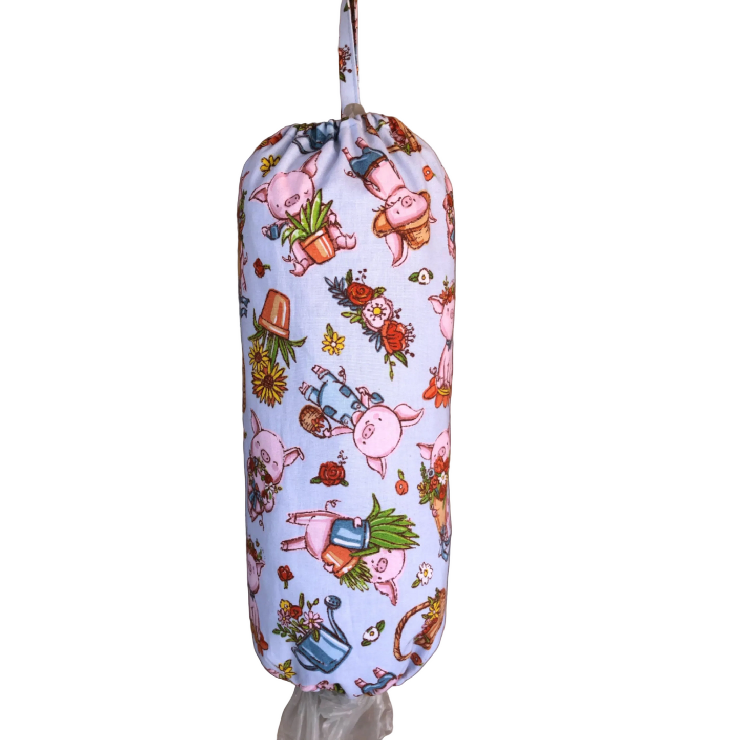 Garden Pig Cotton Reusable Grocery Bag Holder