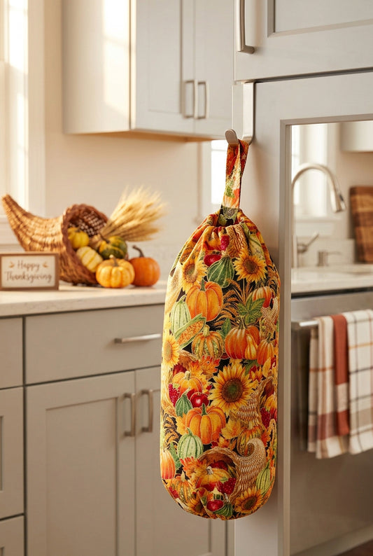 Harvest Time Grocery Bag Holder