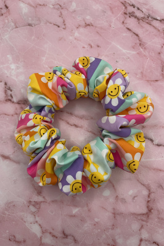 Flower Child Cotton Hair Scrunchie