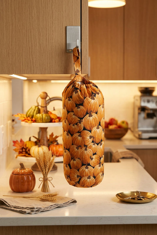 Pumpkin Patch Grocery Bag Holder