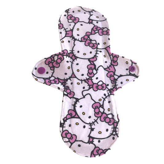 HK Pink Hair Bow Cotton Absorbent Cloth Pad