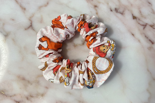 Cowgirl Theme Kids Cotton Hair Scrunchie