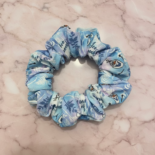 Happy Snowman Kids Cotton Hair Scrunchie