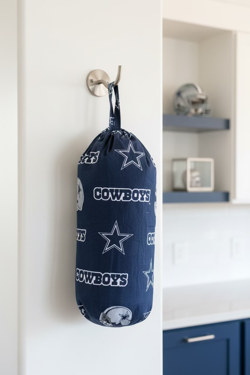 Dallas Texas Football Team Grocery Bag Holder